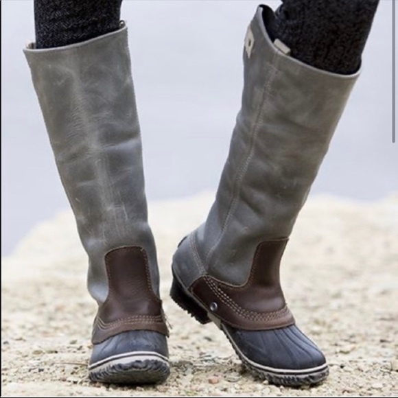 RARE! Gorgeous distressed Sorel leather riding boots. Waterproof. 7.5 - Picture 6 of 15